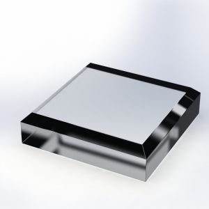 Acrylic Block 4" x 4" x 1" thick - Bevelled